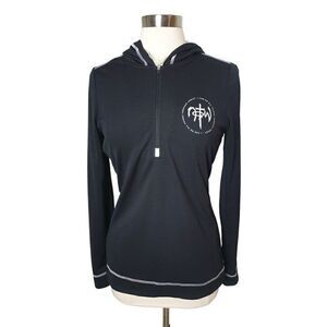 NoTW Women's Hoodie Lightweight Half-Zip Pullover Christian Graphic Large NWOT